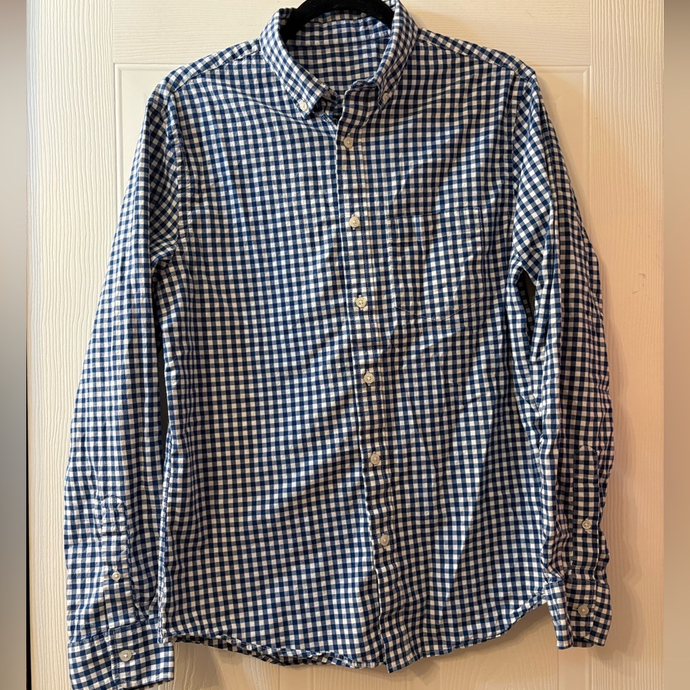 Men's Blue Checkered Shirt
